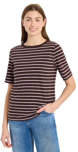 Damen T-Shirt mit Boatneck und Streifen