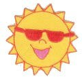 The Craft Factory CFM1/019 | Sun With Sunglasses Motif