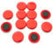 Large Red Planning Office Magnets for Fridge, Whiteboard, Noticeboard, Filing Cabinet - 40mm dia x 8mm high - Pack of 12