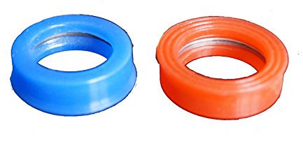 Set of 2 replacement silicone gaskets for 3/4 tap cartridge quarter turn