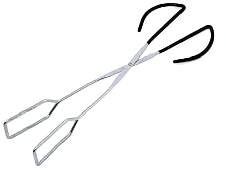 tepro Grillzubehör Grillzange cmin Scherenform, verchromt Schwarz/Silber