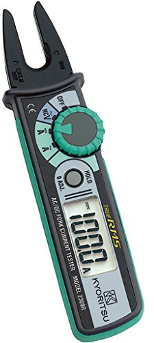 KYORITSU KEW 2300R - Pinza Amperometrica Digitale con Ganasce Aperte per la Misura TRMS di Correnti Continue e Alternate in Conduttori con Diametro Massimo di 10 mm, Grigio Chiaro
