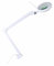 Showlite LL-6095D-Pro LED Lupenleuchte 9W 3/5 Dioptrien (Lupenlampe, dimmbar, 127 mm Linse, 60 SMD LEDs, 1,75/2,25-fache Vergrößerung, Tischklemme) weiß