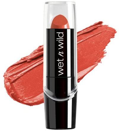 wet n wild Silk Finish Lipstick, Hydrating Rich Buildable Lip Color, Formulated with Vitamins A,E, & Macadamia for Ultimate Hydration, Cruelty-Free & Vegan - Honolulu Is Calling
