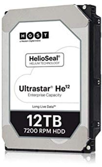 Hitachi 0F30144 HGST Ultrastar HE12 HUH721212ALE600 - Hard drive - 12 TB - internal - 3.5 - SATA 6Gb/s - 7200 rpm - buffer: 256 MB - (Components > Internal Hard Drives) (Refurbished)