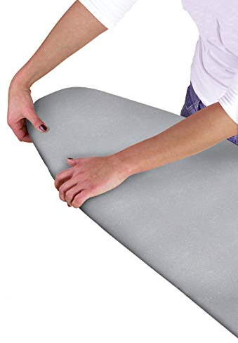 COUNTRY CLUB Multi Fit Elasticated Ironing Board Cover Silver Metallic
