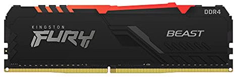 Kingston FURY Beast RGB 16GB 3600MT/s DDR4 CL18 Desktop Memory Single Stick KF436C18BBA/16