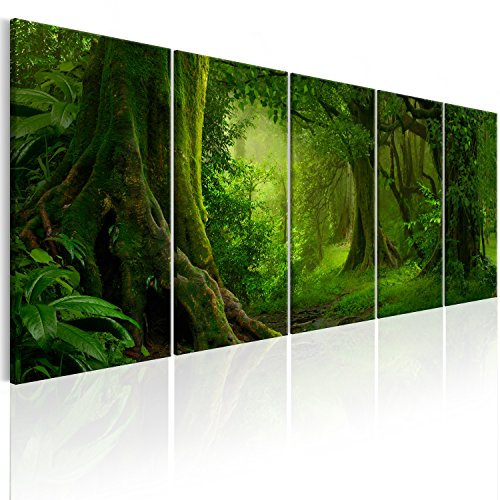 murando - Akustikbild Akustikbild Wald, Schallschutz, Wohnzimmer, Büro