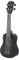 Fame Deluxe Sopran Ukulele, Kompakter Klang, Laminierte Linde, 17-Bündiges Griffbrett, Schwarzes Hand-Rubbed-Finish
