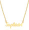 HSWYFCJY Collana Personalizzata con Nome, Collana con Nome Personalizzabile per Donna, Regalo di Gioielli in Argento/Oro/Oro Rosa