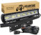 SKYWORLD 8D 20 inch 420W LED Light Bar with 12V Wiring Harness Kit, License Plate Mounting Bracket, Waterproof Offroad Bar Lamp Driving Fog Lights for 4x4 Car Truck SUV Van Pickup, 6000K White