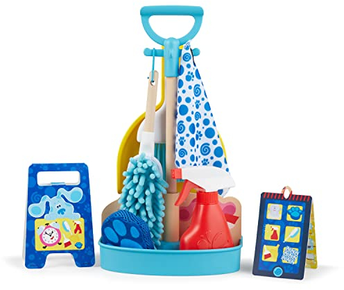 Melissa & Doug Blue’s Clues & You! Clean-Up Time Play Set | Role Play Toy for Kids | Cleaning Toys for Children | 3 and Above | Gift for Boys or Girls, Multicolor (33043)