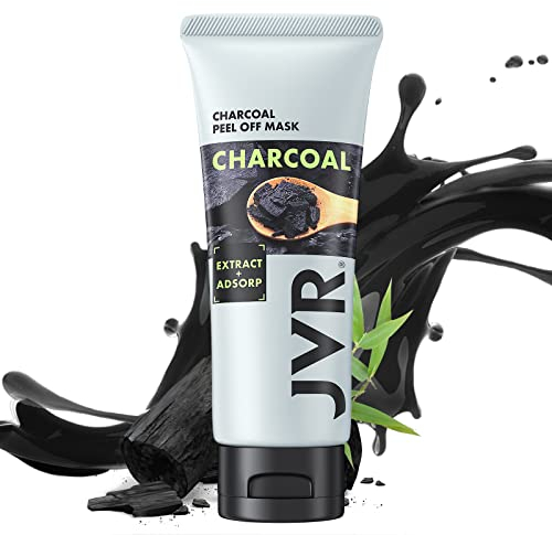 Blackhead Remover Mask, JVR Bamboo Charcoal Peel Off Face Masks for Men, with Activated Carbon, Purifying and Deep Cleansing, for All Skin Types, 60g