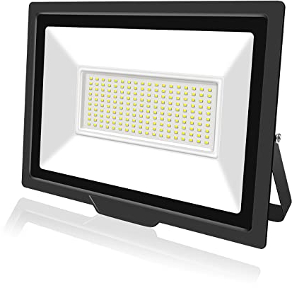 PICAA Faretto LED da Esterno, 150W Faro da Lavoro a LED Bianca Caldo, luce di sicurezza LED,Proiettore Super Luminoso, Proiettore da Costruzione per Campeggio, Riparazione Auto, Escursionismo e Pesca