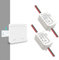Tedeligo Kit interrupteur sans fil, émetteur radio RF 433 MHz interrupteur mural récepteur sans fil AC 220 V 230 V jusqu'à 100 mètres télécommande pour lumières (1 interrupteur 2 récepteurs)