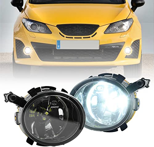 NSLUMO Nebelscheinwerfer für Seat Leon Mk2 1P Ibiza IV Altea Toledo 2 Stück Frontstoßstange Nebelscheinwerfer Montage Scheinwerfer Nebelscheinwerfer