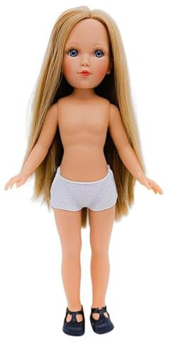 Folk Artesanía Mari's Nackte Puppe, 35 cm, Rotes Vidal Dolls, Original