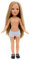 Folk Artesanía Mari's Nackte Puppe, 35 cm, Rotes Vidal Dolls, Original