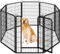 Yaheetech Recinto per Cani Grande 8 Pannelli 71 x 120 cm Conigli Animali Cuccioli da Interno Esterno Giardino in Ferro Recenzione Rete Metallica