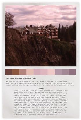 Twin Peaks Poster auf Leinwand, Schlafzimmer, Dekoration, Sport, Landschaft, Büro, Raumdekoration, Geschenk, ungerahmt, 30 x 45 cm