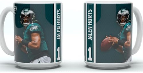 Great Branding Jalen Hurts Motion Philadelphia Eagles NFL Tasse 450ml