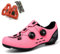 SDEQA Radschuhe Damen Fahrradschuhe Kompatibel mit Peloton Look SPD SPD-SL Delta Lock Pedal Reitschuhe Spinning Schuhen,Rosa,39 EU