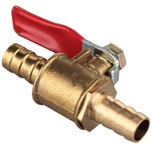 JNNJ Robinet D'arrêt à Bille En Laiton Avec Barbe, Interrupteur Pour Tuyau D'arrosage Robinet à Bille En Laiton, Robinet à Bille En Laiton Avec Poignée De Manœuvre, Pour Scooters, Motos(8mm)