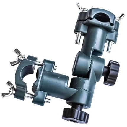 Hsthe Sea Angelrutenhalter, 360 Grad verstellbare Halterung, drehbar, neigbar, arretierbar, universeller Schirmständer, Halterung, Angelstuhl Angelbox