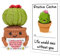 Pipihome Positive Cactus, Pocket Hug Cactus Good Luck Gifts, Positive Gifts, Positive Cute Potato with Positive Affirmation Cards, Emotional Support Gift, Cactus Crochet Gifts