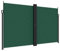 vidaXL Seitenmarkise, Sichtschutz Ausziehbar, Windschutz Sonnenschutz für Garten Balkon Terrasse, Seitenrollo Seitenwandmarkise, Dunkelgrün 200x1000cm
