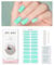 Nagelfolie Grün, KALEFUL Gel Nail Nagelfolien Selbstklebend Uv Härtend Nail Art Sticker Dekoration Nageldesign Zubehör