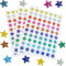 2100 Stück 10 Farben Glitzer Sticker, 1.5 cm Sticker Sterne Aufkleber Bunte Laser Belohnungssticker Sticker für Belohnungsdiagramm, Scrapbooking, Stickeralbum Leer zum Sammeln