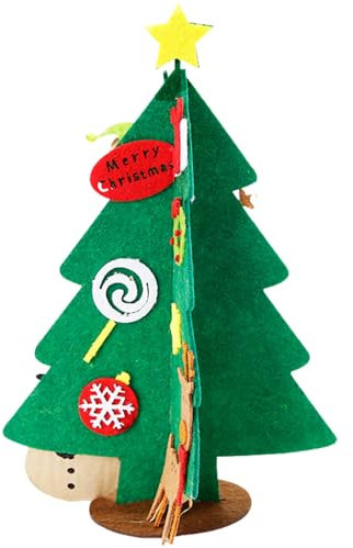 Filz Weihnachtsbaum Kinder,Christmas Tree Decorations Set,Weihnachtsdeko Kinder,Mini Bastelset Weihnachten für Tannenbaum Ornamente,Christbaum Ornamenten,Baumschmuck Filz-Weihnachtsbaum Decorations