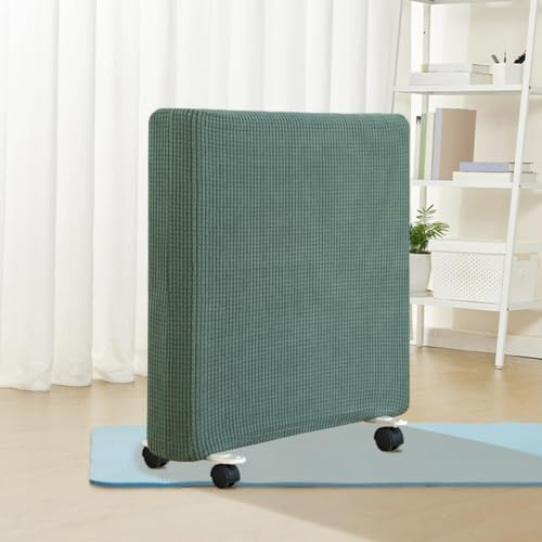 Cubierta para radiador, cubierta para calentador portátil, cubierta para polvo de calentador portátil, cubierta de tela elástica para polvo doméstico para calentador (Verde L)
