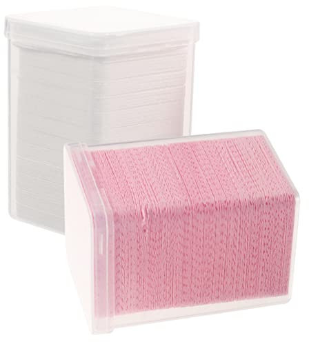CRILSTYLEO De Limpieza Para Extensión De Pestañas y Quitaesmalte Cajas De Almohadillas Desechables De No Tejida Para Limpiar Gel y Esmalte De Uñas