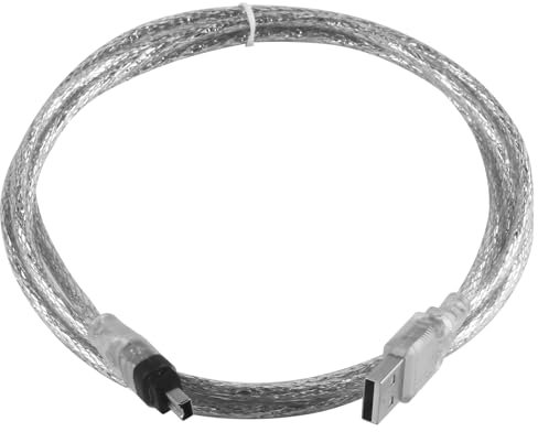 SopwMap 1.5M Câble Adaptateur USB Mâle vers Firewire IEEE 1394 4 Broches Mâle iLink, Compatible pour Caméra DCR-TRV75E DV, câble USB Firewire, Transfert de Données Fiable