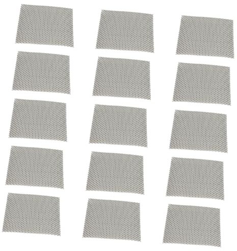 Happyyami Stainless Wire Mesh Net Aquarium Moss Net Water Grass Plant Mesh Moss for Aquarium 8x8cm 15pcs