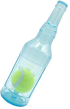 Wasserflasche Hundespielzeug Flaschen-Kauspielzeug Für Hunde, Hundespielzeug, Wasserflaschen-Zerkleinerer,Quietschendes Kauspielzeug Haustierbedarf-Flasche Mit Ballspielzeug, Zerkleinere 24,5 X 7,5 Cm