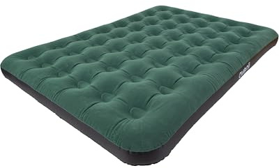 AVENLI Luftmatratze Camping Queen-Size 203x152x22 cm, Gästebett 2 Personen, Coil-Beam, beflockt, bis 300 kg, grün/schwarz, ohne Pumpe