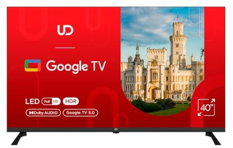 UD Smart TV 40 LED Full HD, Google TV, HDR, Dolby Audio, 40GFC5210S
