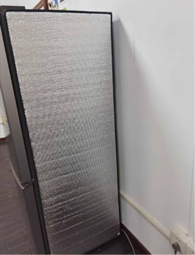 Vertical Freezer Sunshade Film Insulated Refrigerator Cover Aluminum Foil Sheet - Magnetic, Energy Saving, Heat Reflective Protection for Home or Office
