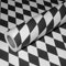 50m x 0,40m JUNOPAX® Geschenkpapier Raute schwarz-weiß
