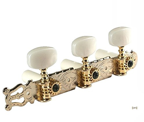 Flash Gold Lyra-Type Gotoh Classical Guitar Tuners, 35G420