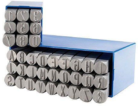 GRAVUREM-SR Schlagzahlen und -buchstaben 0-9 + A-Z (Kombination) / 7mm