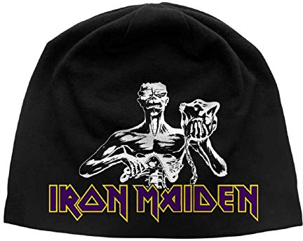 Iron Maiden Seventh Son band Logo Nue Schwarz Jersey Print Mütze Beanie