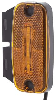 Hella 2PS 345 600-167 Seitenmarkierungsleuchte - LED - 24V - Schraubanschluss-Anbau - ADR-GGVS - Lichtscheibenfarbe: gelb - Kabel: 1500mm - Stecker: offene Kabelenden - 2-polig - seitlicher Anbau
