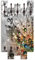 ARTLAND Wandgarderobe Garderobenpaneel Holz mit 8 Haken 63x114 cm Design Garderobe mit Motiv Natur Blumen Pusteblume Wassertropfen Bunt T9IN