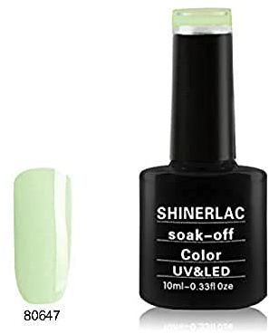 Bluesky Gel-Nagellack, 80647, hellgrün, langlebig, splitterfest, 10 ml (Aushärtung unter UV-/LED-Lampe erforderlich)
