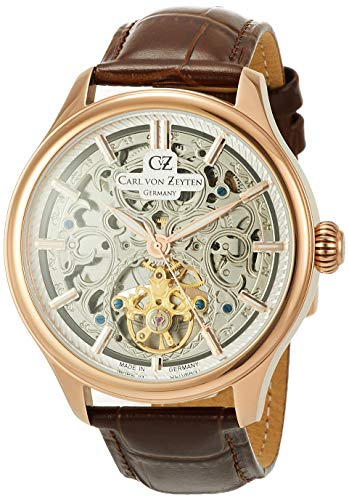 Carl von Zeyten HerrenArmbanduhr Analog Automatik Leder CVZ0014RSL
