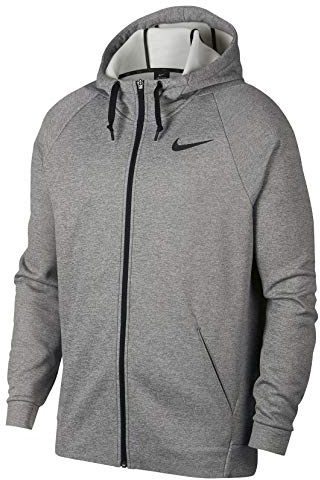 Nike Men's M NK THRMA HD FZ Sweatshirt, Dk Grey Heather/Black, 2X-Large
